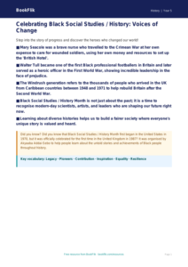 Free Black History Month Poster | Class 5 | Social Studies / History | BookFlik