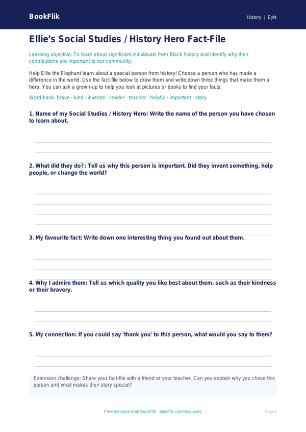 Black History Month Activity Sheet for Nursery & LKG | CBSE Curriculum worksheet preview — History Black History Month