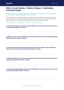 Free Black History Activity Sheet | Nursery / LKG | Social Studies / History | BookFlik