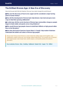 Free Bronze Age Poster | Class 4 | Social Studies / History | BookFlik