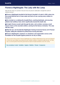 Free Florence Nightingale Poster | Class 4 | Social Studies / History | BookFlik