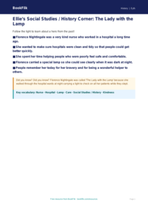Free Florence Nightingale Poster | Nursery / LKG | Social Studies / History | BookFlik