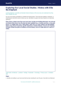 Free Local History Drawing Sheet | Class 4 | Social Studies / History | BookFlik