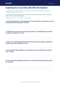Free Local History Worksheet | Nursery / LKG | Social Studies / History | BookFlik