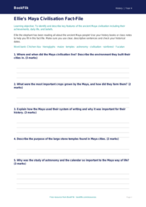 Maya Civilisation Learning Guide | Class 4 Social Studies | BookFlik