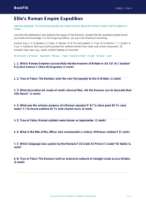 Romans Quiz for Class 4 | CBSE Social Studies | BookFlik