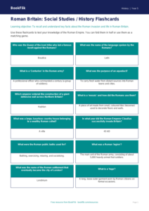Free Romans Flashcards | Class 5 | Social Studies / History | BookFlik