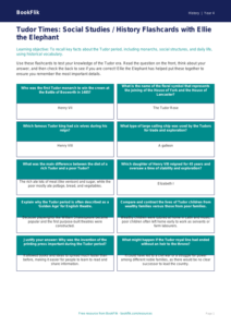 Free Tudors Flashcards | Class 4 | Social Studies / History | BookFlik