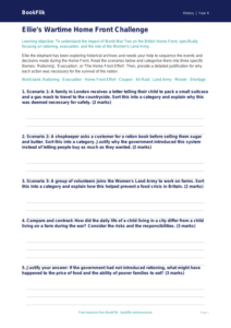 Class 4 History: Understanding World War II | Free Activity Sheet | BookFlik