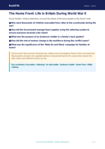 Free WW2 Educational Poster | Class 4 | Social Studies / History | BookFlik