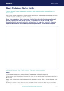Maths christmas maths drawing sheet class 5 core