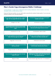 Free Easter Maths Flashcards | Class 5 | Maths | BookFlik