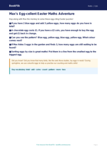 Free Easter Maths Poster | Nursery / LKG | Maths | BookFlik