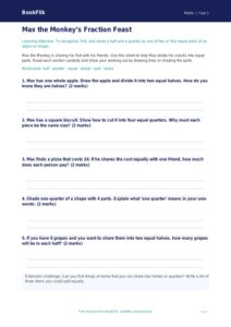 Free Fractions Template | Class 1 | Maths | BookFlik