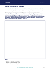 Free Geometry Colouring Page | Class 1 | Maths | BookFlik