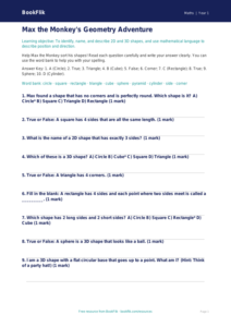 Free Geometry Quiz | Class 1 | Maths | BookFlik