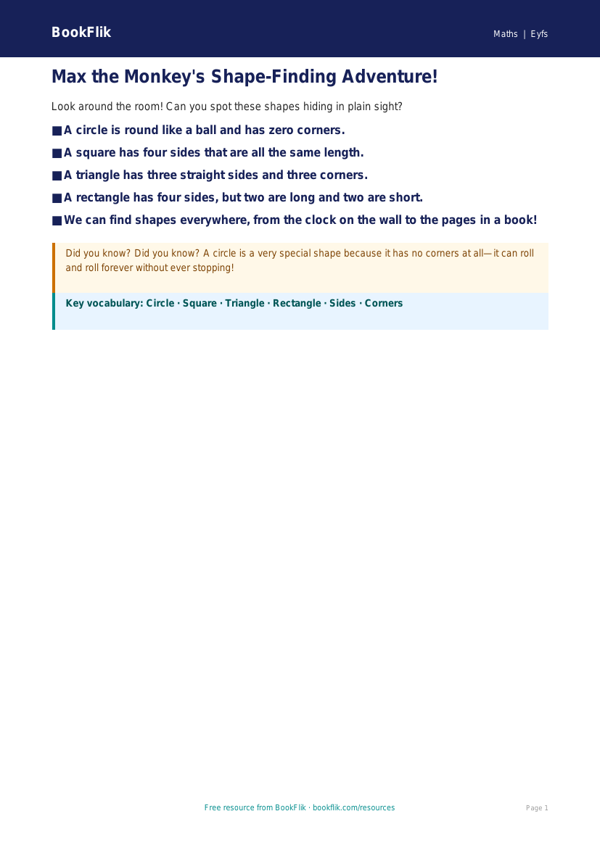 Free Geometry Poster | Nursery / LKG | Maths | BookFlik worksheet preview — Maths Geometry