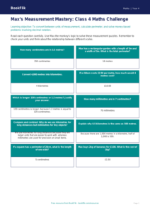 Free Measurement Flashcards | Class 4 | Maths | BookFlik