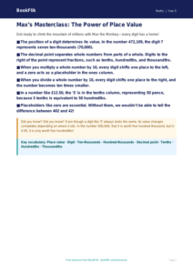 Free Place Value Poster | Class 5 | Maths | BookFlik