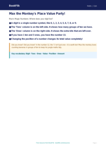Free Place Value Poster | Nursery / LKG | Maths | BookFlik