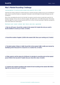 Free Rounding Track Sheet | Class 4 | Maths | BookFlik