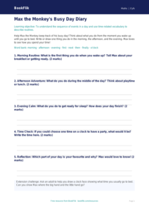 Free Time Template | Nursery / LKG | Maths | BookFlik