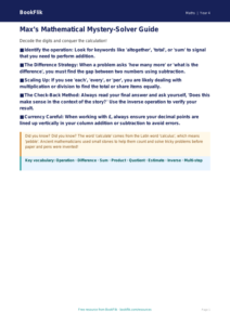 Free Word Problems Poster | Class 4 | Maths | BookFlik