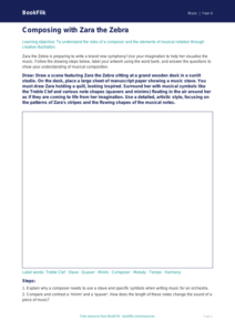 Free Composers Drawing Sheet | Class 4 | Music | BookFlik