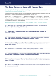 Class 4 Music Composers Quiz | CBSE Curriculum | BookFlik