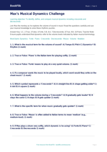 Dynamics in Music Quiz for Class 4 | CBSE Music Resources