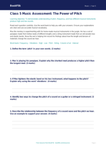 Pitch Assessment for Class 5 | Music CBSE Curriculum | BookFlik