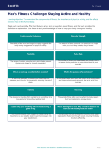 Fitness Flashcards for Class 4 | CBSE Physical Education Resources
