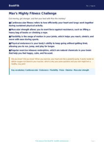 Class 4 Fitness and Physical Education Poster | CBSE Curriculum | BookFlik
