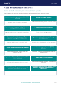 Gymnastics Flashcards for Class 4 | CBSE Physical Education | BookFlik