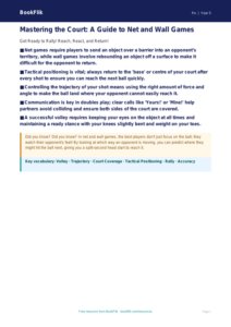 Net and Wall Games Class 5 PE Lesson | BookFlik Resources