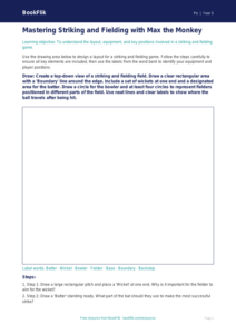 Striking and Fielding Games: Class 5 PE Worksheet | BookFlik