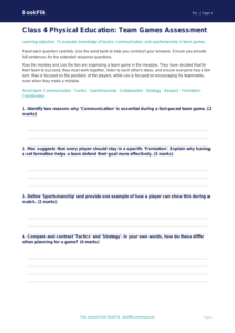 Team Games Assessment for Class 4 CBSE | Physical Education | BookFlik