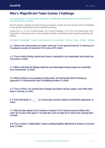 Team Games Quiz for Class 4 | CBSE Physical Education | BookFlik