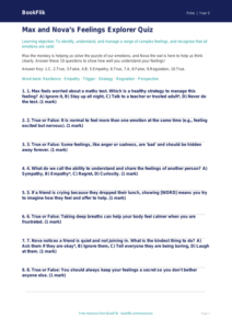 Free Feelings Quiz | Class 5 | Life Skills | BookFlik
