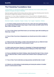 Friendship Quiz for Class 4 | Life Skills CBSE | BookFlik