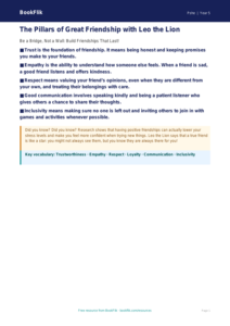 Free Friendship Poster | Class 5 | Life Skills | BookFlik