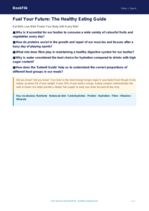 Free Healthy Eating Poster | Class 4 | Life Skills | BookFlik