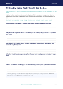 Free Healthy Eating Template | Nursery / LKG | Life Skills | BookFlik