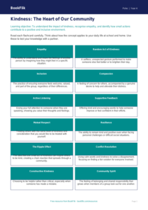 Free Kindness Flashcards | Class 4 | Life Skills | BookFlik