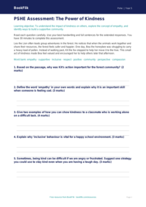 Kindness Assessment for Class 5 | CBSE Life Skills Worksheet