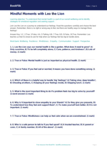 Mental Health Quiz for Class 4 | Life Skills CBSE | BookFlik