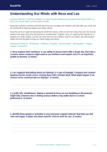 Mental Health Worksheet for Class 4 | Life Skills CBSE | BookFlik