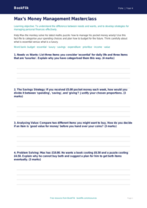 Money Maths Worksheet for Class 4 | CBSE Life Skills | BookFlik