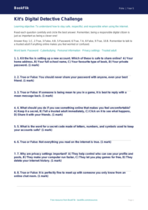 Online Safety Quiz for Class 5 | CBSE Life Skills | BookFlik