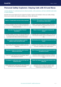 Personal Safety Flashcards for Class 4 | CBSE Life Skills | BookFlik